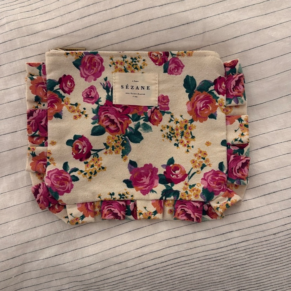 New Sézane floral pouch